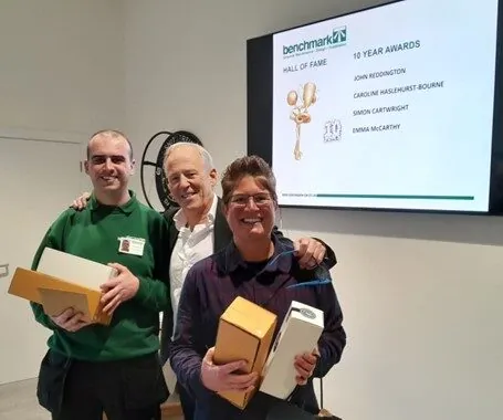 10 year’s service with Benchmark